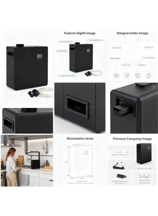 Scent Aroma Diffuser Machine | Automatic Fragrance Diffuser for Home, Office, Hotel and Spa | Quiet Scent Control with Digital Display | Black - Image 2