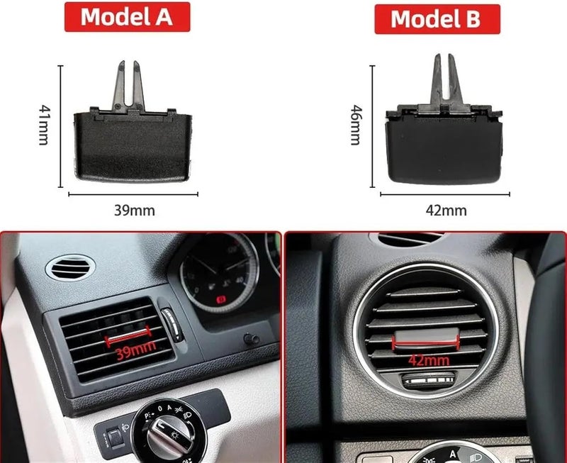 DEMULAX Air Conditioner Vent Grille Outlet Tab Clips for Mercedes-Benz - Image 3