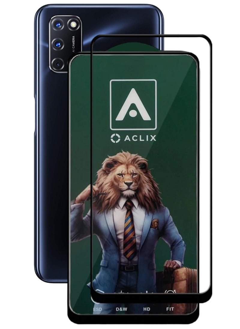 ACLIX Antistatic ESD Dustproof Premium Quality High Definition Tempered Glass Screen Protector Designed For Oppo A92 - Image 1