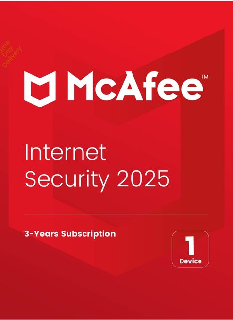 McAfee Internet Security | 1 Device 3 Years | 2025 | Digital License | Same Day Delivery
