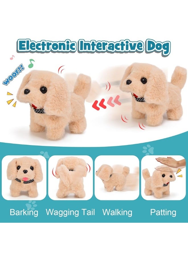 Gc G.C 22Pcs Dog Toys for Kids Doctor Kit, Walking Barking Electronic Interactive Stuffed Dog Vet Kit Costume Pretend Play Puppy Pet Care Veterinarian Playset, Gifts for Kids Girls 3 4 5 6+ Year Old - Image 1