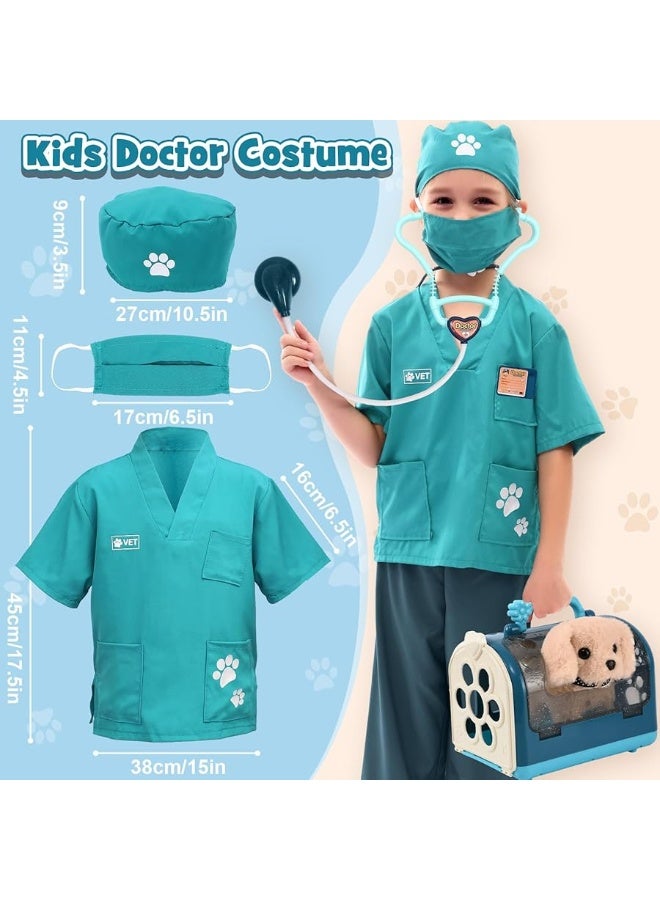 Gc G.C 22Pcs Dog Toys for Kids Doctor Kit, Walking Barking Electronic Interactive Stuffed Dog Vet Kit Costume Pretend Play Puppy Pet Care Veterinarian Playset, Gifts for Kids Girls 3 4 5 6+ Year Old - Image 2