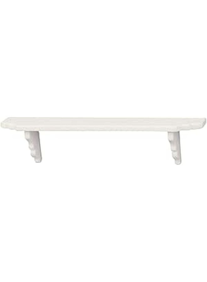 White Wooden Miniature Storage Rack For Dollhouse Kitchen Bedroom Display - Image 1