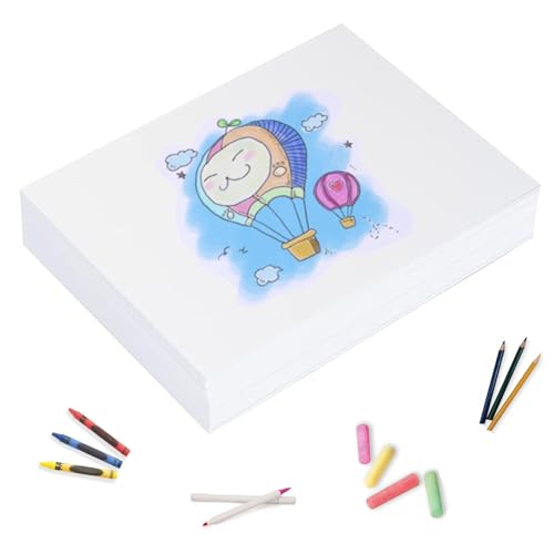 WAUPPY 85x11 Sketching Drawing Paper for Art Craft Supplies White Paper for Coloring Doodle 100 Sheets - Image 1