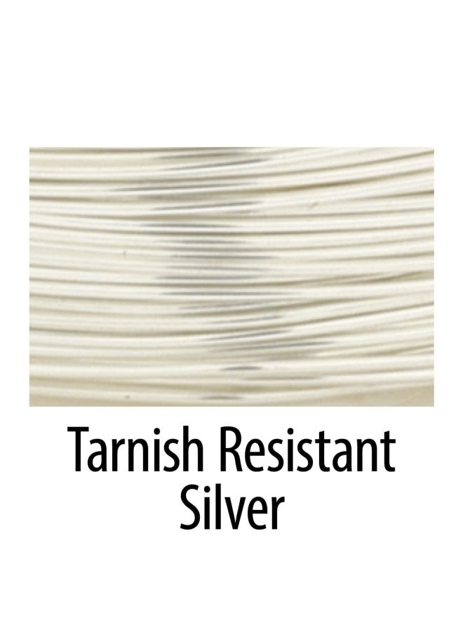 Artistic Wire Artistic Wire  22 Gauge   .64 Mm Silver Plated Tarnish Resistant Colored Copper Craft Wire  Tarnish Resistant Silver  10 Yd   9.1 M  - Image 2