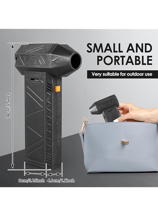 إيروريكس منفاخ هواء كهربائي محمول صغير قابل للتعديل السرعة منفاخ هواء فائق السرعة 130000 دورة في الدقيقة منفاخ هواء كهربائي لاسلكي قوي توربو منفاخ هواء للوحة مفاتيح الكمبيوتر في الهواء الطلق والسيارة والمنزل والتخييم - Image 5