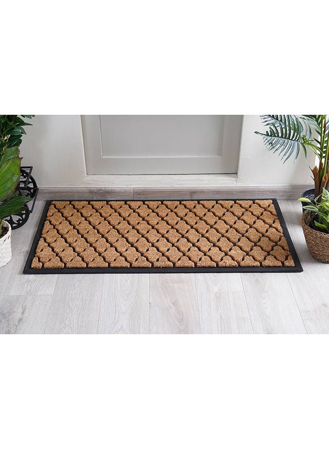 Pan Home سجادة باب برايس 60×120 سم، لون طبيعي/أسود - Image 1