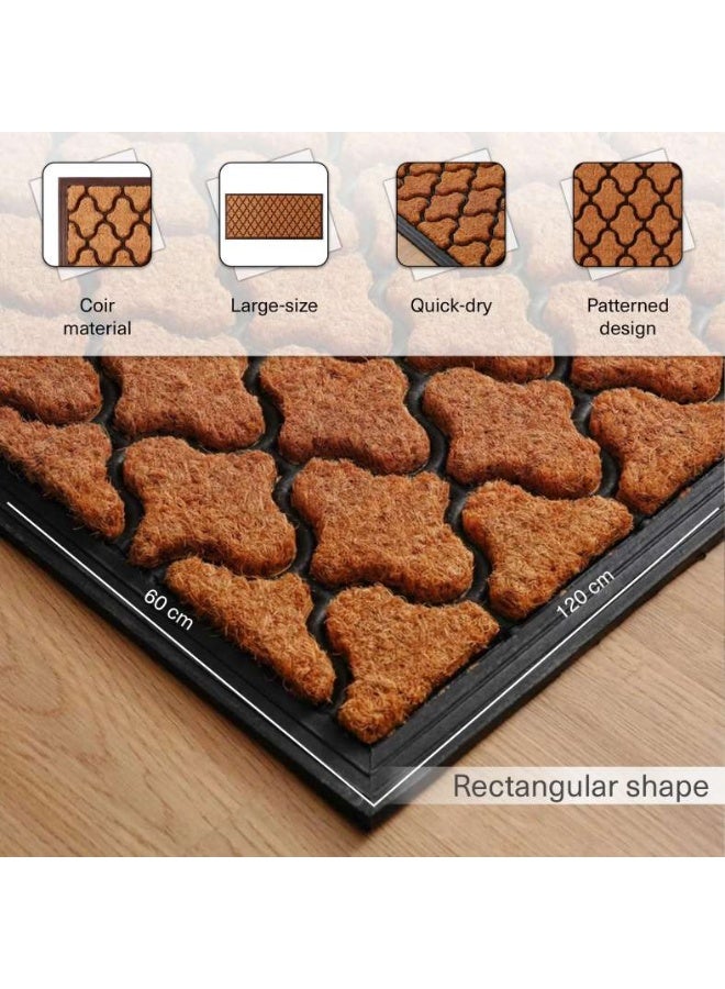 Pan Home سجادة باب برايس 60×120 سم، لون طبيعي/أسود - Image 3