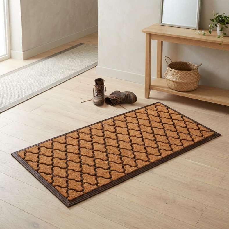 Pan Home Brice Door Mat 60x120Cm-Natural/Black - 252TAC9900026 - Image 2