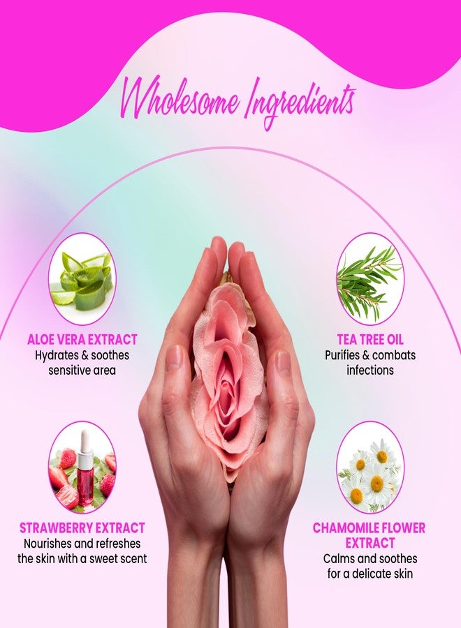 MACARIA V18 Vaginal Hygiene Wash for Women - Feminine Intimate Care with Strawberry Scent - Lactic Acid, Odor Control, & pH Balance - Gentle Daily Wash for Vagina, Genital Dryness, & Itching Relief, 200ml (2) - Image 4