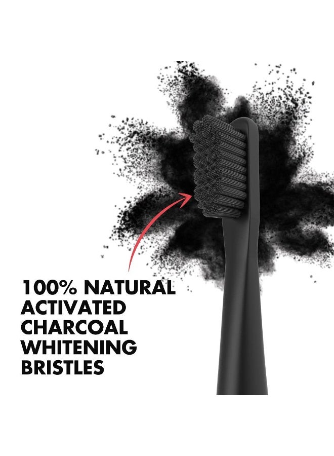 Perfora Replacement Brush Heads For Perfora Electric Truthbrush Model - 001 | Toothbrush For Effective Brushing & Plaque Removal For Healthier Smile With Soft Bristles | Charcoal Grey | Pack of 2 - Image 4