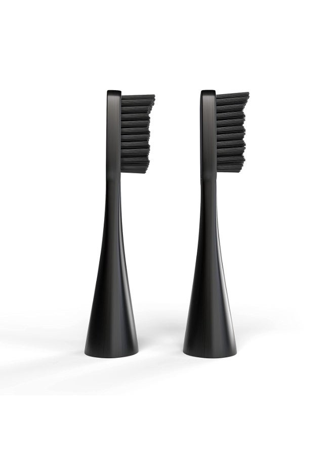 Perfora Replacement Brush Heads For Perfora Electric Truthbrush Model - 001 | Toothbrush For Effective Brushing & Plaque Removal For Healthier Smile With Soft Bristles | Charcoal Grey | Pack of 2 - Image 3