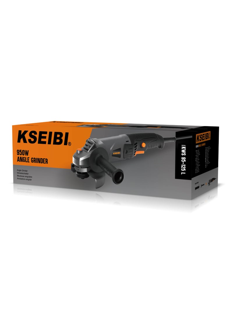KSEIBI - Angle Grinder 950W, Power Angle Grinder Tool, Professional Angle Grinder, Suitable for Cutting and Grinding Metal Stone Wood Grinder Tool, Removing Welds, and Deburring Edges. - Image 1