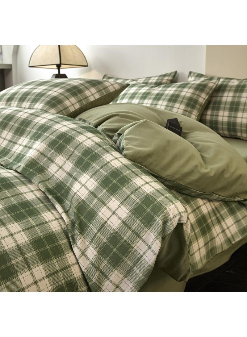 الأزرق جي دبليو 4 قطعة مجموعة 1.5 متر / 1.8 متر سرير مزدوج القطن لحاف مجموعة أدوات منزلية هدية عيد ميلاد - Image 2