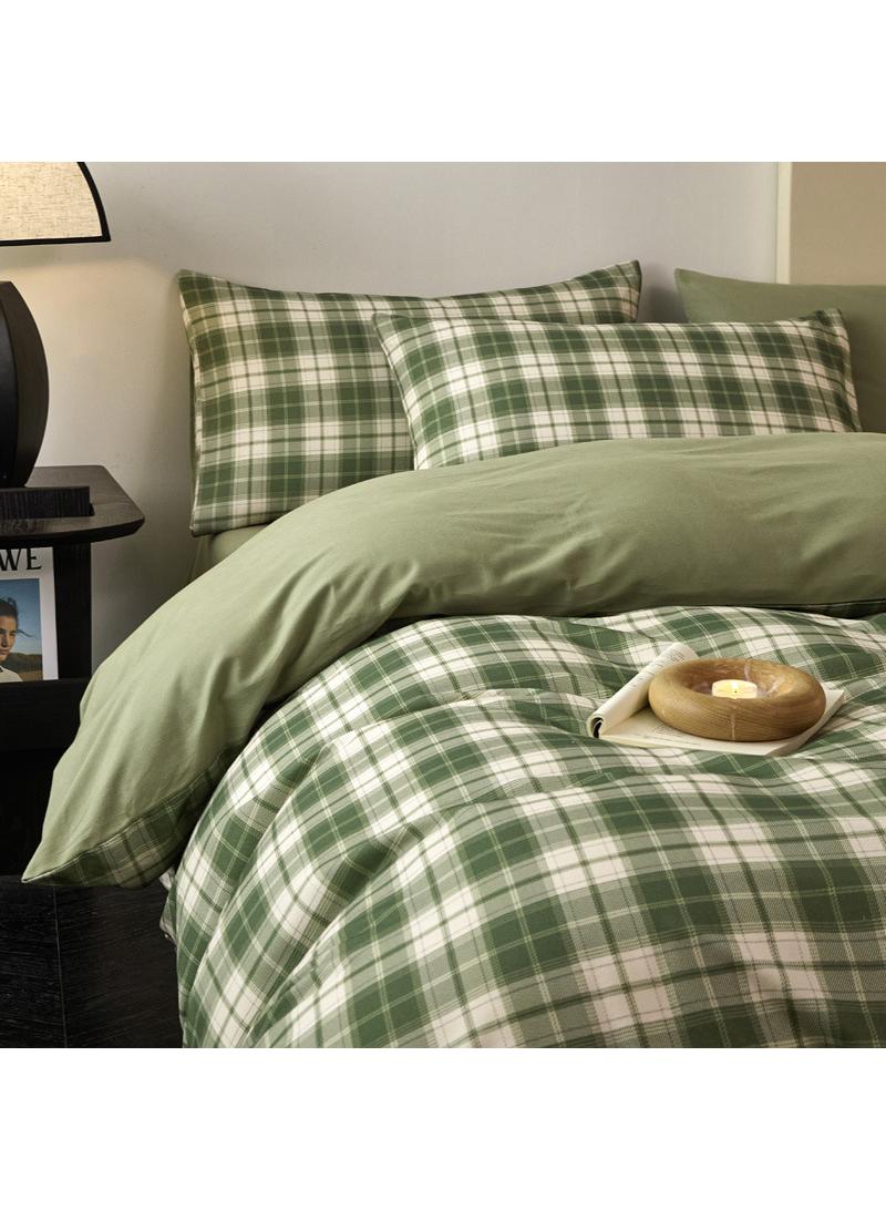 الأزرق جي دبليو 4 قطعة مجموعة 1.5 متر / 1.8 متر سرير مزدوج القطن لحاف مجموعة أدوات منزلية هدية عيد ميلاد - Image 1