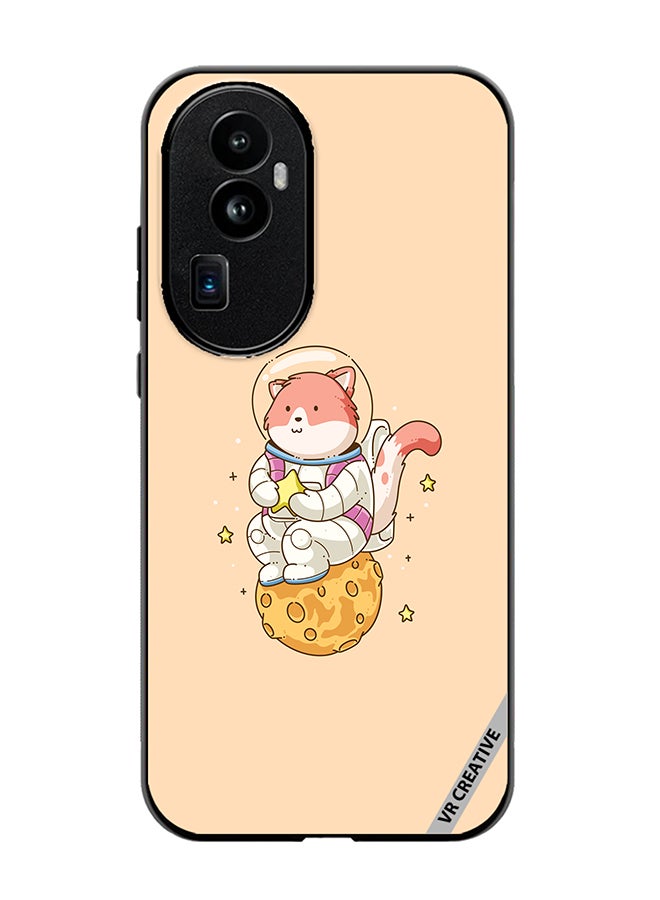 VR CREATIVE Protective Case Cover For Oppo Reno 10 Pro Plus Astro Cat Design Multicolour - Image 1