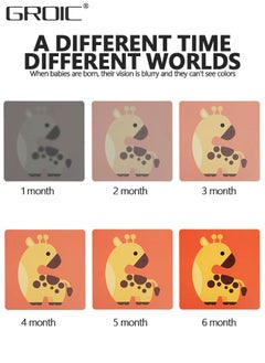 GROIC 80 PCs 160 Page High Contrast Baby Flashcard, Black White Colorful Visual Stimulation Learning Activity Card for Babies Ages 0-3-6-12-36 Months, 5.7'' x 5.7'' Newborn Infants Toys Gift  - Image 3