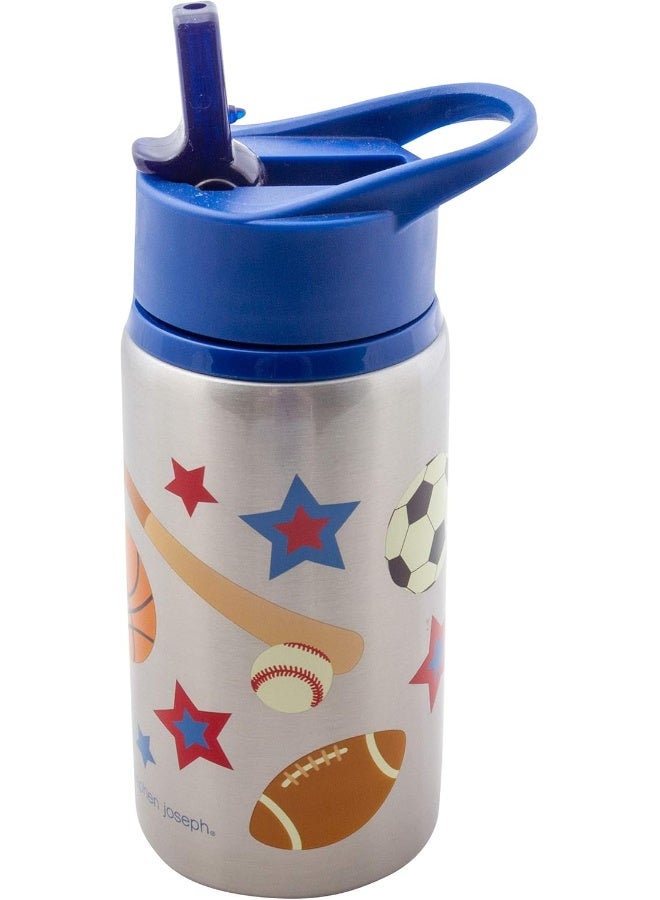 Stephen Joseph Stainless Steel Water Bottles, 18 OZ, SPORTS - Image 1