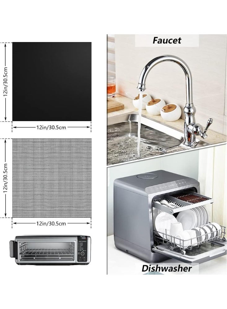 Reusable Air Fryer Liners 12x12 Inch Non-Stick Square Mats, Heat Resistant Oven Bottom Mat with Mesh Sheets, Compatible with Ninja Foodi SP101 SP201 SP301 SP351, Safe for Air Fryer,Baking,Microwave & Grill, Up to 450°F - Image 3