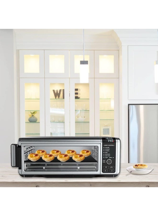 Reusable Air Fryer Liners 12x12 Inch Non-Stick Square Mats, Heat Resistant Oven Bottom Mat with Mesh Sheets, Compatible with Ninja Foodi SP101 SP201 SP301 SP351, Safe for Air Fryer,Baking,Microwave & Grill, Up to 450°F - Image 2