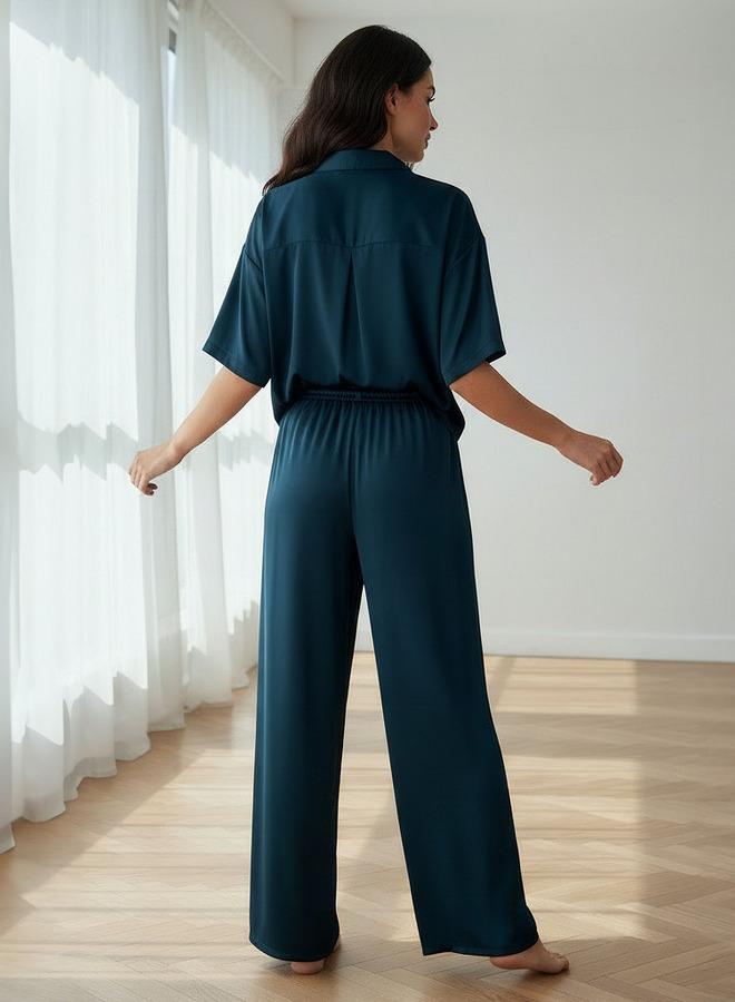 Aadaraya Pyjama Set Button-Down Shirt & Trousers - Image 3