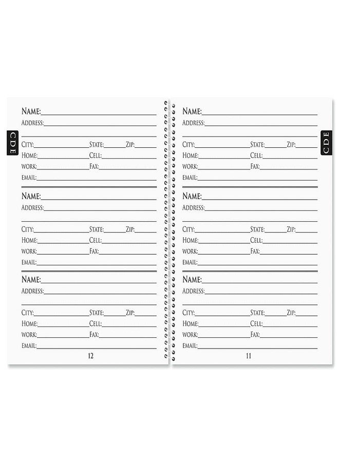 Current Smarty Cats Large Print Address Book, 56 Pages, Big 7” x 8.5” Spiral Bound, Soft Cover Organizer for Contact Phone Number, Mailing Address, & Email, Easy-to-Read Senior Logbook - Image 3