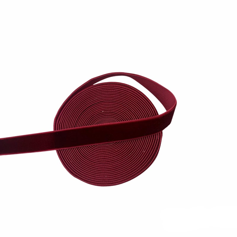 Worlds Burgundy Velvet Ribbon 5 Yards 58 Inch16mm