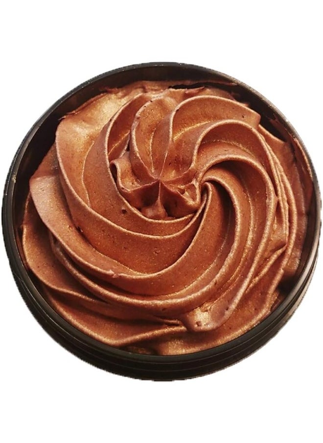 glimmer goddess Organic Whipped Body Butter - Subtle Level 1 Bronze Shimmer, 4.0 Oz  - Image 4