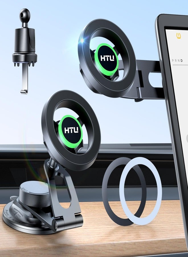 HTU Car Phone Holder for Dashboard Vent Windsheild - Image 1