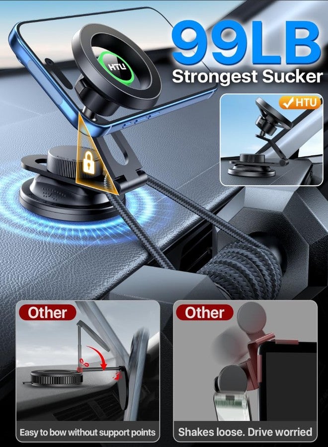 HTU Car Phone Holder for Dashboard Vent Windsheild - Image 4
