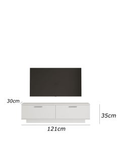 Generic Modern TV unit - height 35 cm - width 121 cm - depth 30 cm, from Furniture Store.  - Image 4