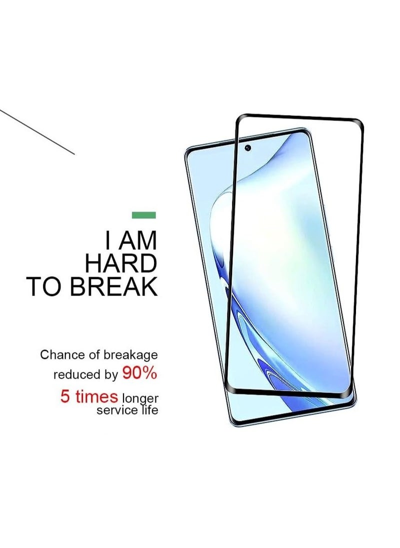 Generic - Curved Tempered Glass Screen Protector for Vivo V27 5G/Vivo V27 Pro 5G Full Glue Full Screen Coverage with Easy Installation Kit - Image 1