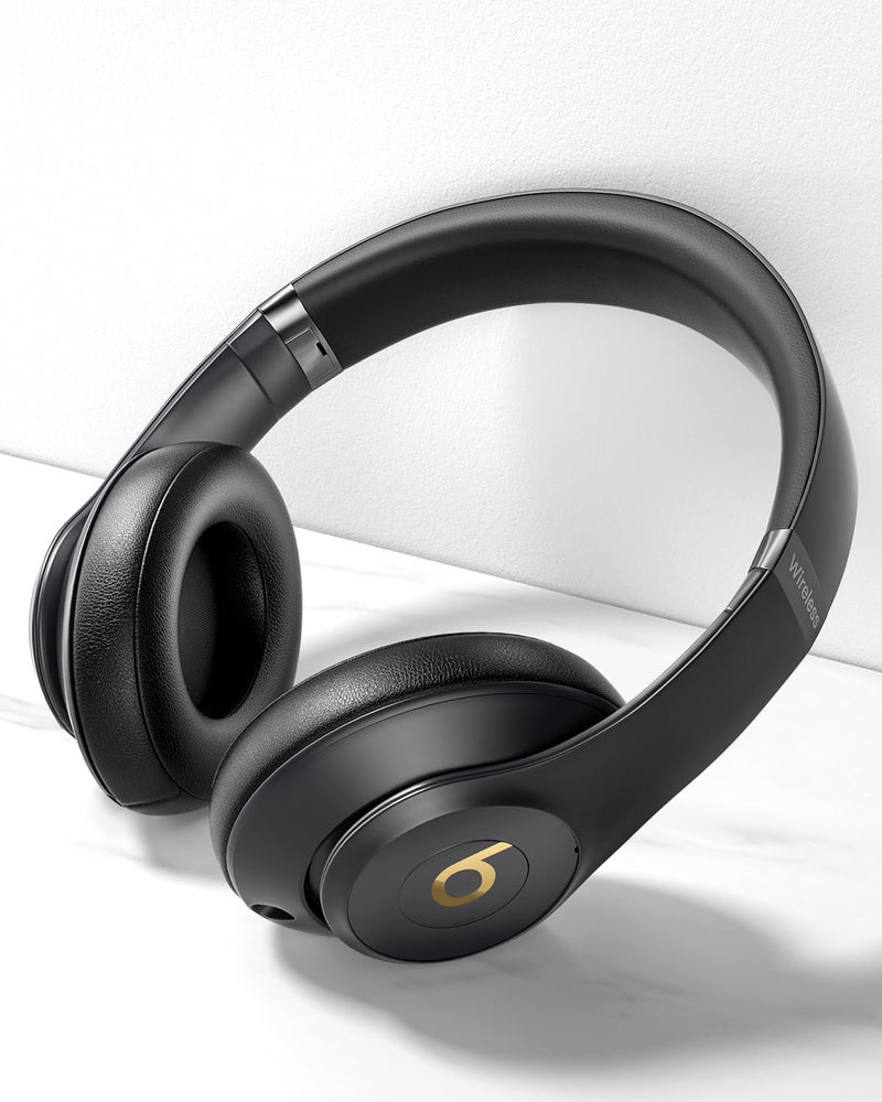 F FEYCH وسادات أذن بديلة من F FEYCH لسمّاعات Beats Studio 3 وBeats Studio 2 (B0500/ B0501) 2 قطع عزل الضوضاء مريحة من رغوة الذاكرة (أسود) - Image 5