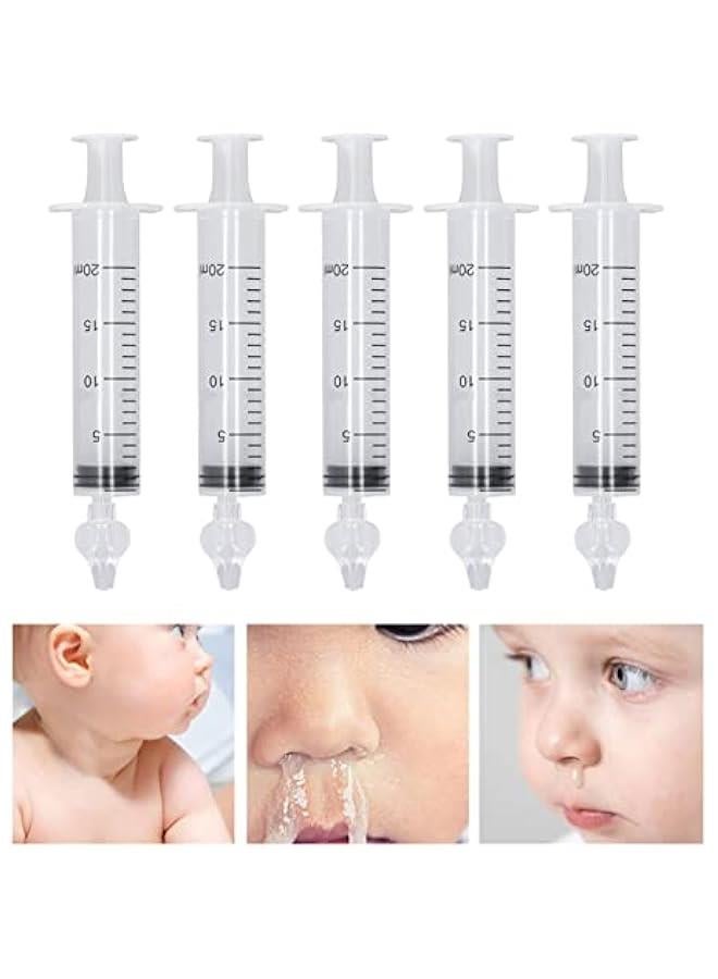Gonice Infant Nose Cleaner Safe Syringe Nasal Irrigator Rinse Tool Easy Carry Lightweight Nose Nursing (20ml) - Image 2