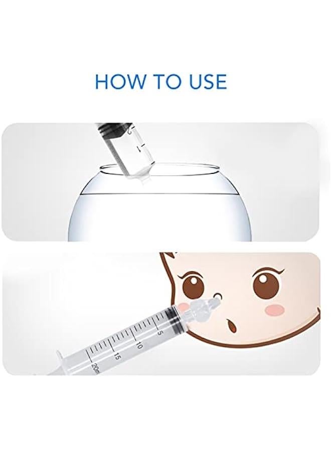 Gonice Infant Nose Cleaner Safe Syringe Nasal Irrigator Rinse Tool Easy Carry Lightweight Nose Nursing (20ml) - Image 4