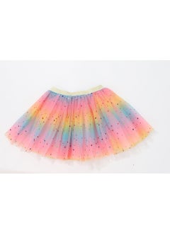 Generic New Tulle Princess Dress Kids Tutu Star Rainbow Skirt Violet  - Image 4