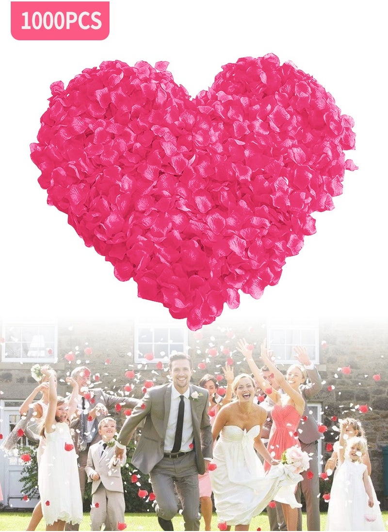 Beirui - 1000-Piece Artificial Rose Petals For Flower Decoration Red 5x5.5cm - Image 1