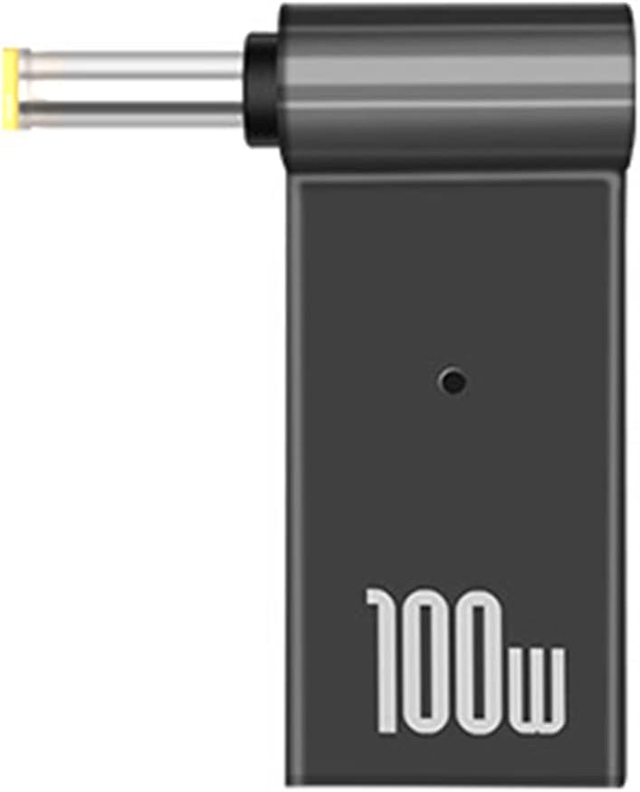 Tobo USB C to DC Adapter, USB C Female to Male DC 5.5 x 1.7mm Barrel Jack Plug Converter, 100W 5A PD Portable Power Charger Connector for HP Laptop TD-1260CC - Image 1