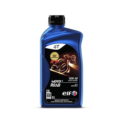 ELF - Moto 4 Road 10W30- API SM, JASO MA2 | 4-Stroke Semi Synthetic Bike Engine Oil - 1L - Image 1
