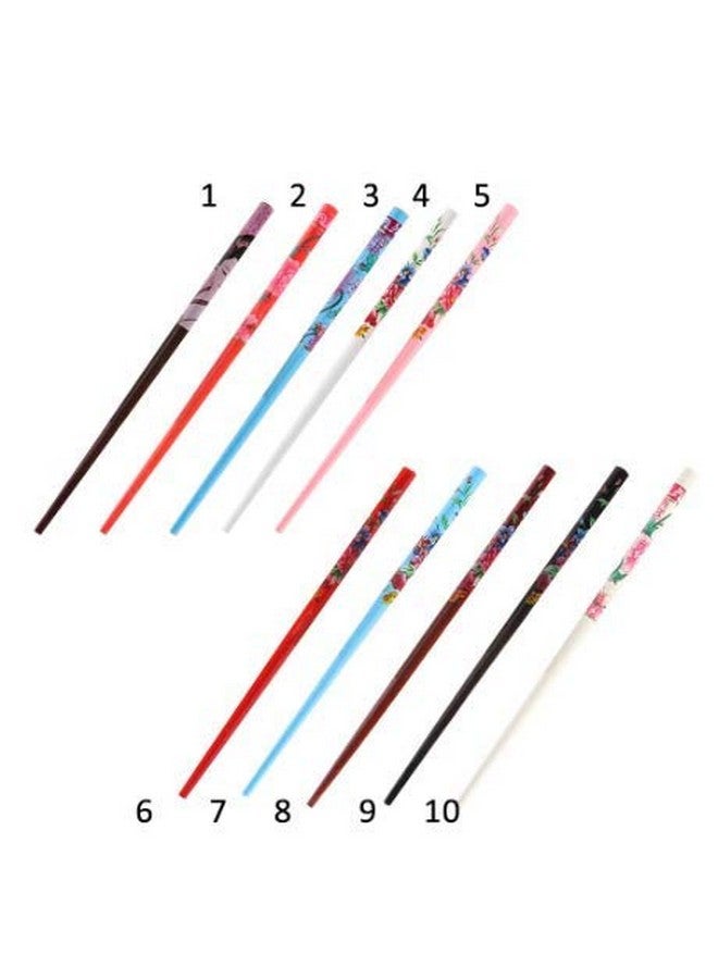 Salvus App SOLUTIONS Beautiful Wooden Handmade Multicolor Hair Pin/Bun Sticks for Women & Girls, Set of 2 - Image 3