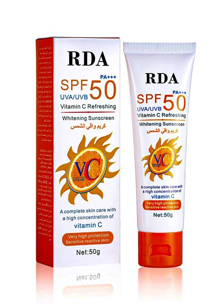 RDA - Vitamin C Refreshing SPF 50 PA+++Sunscreen 50g - Image 1