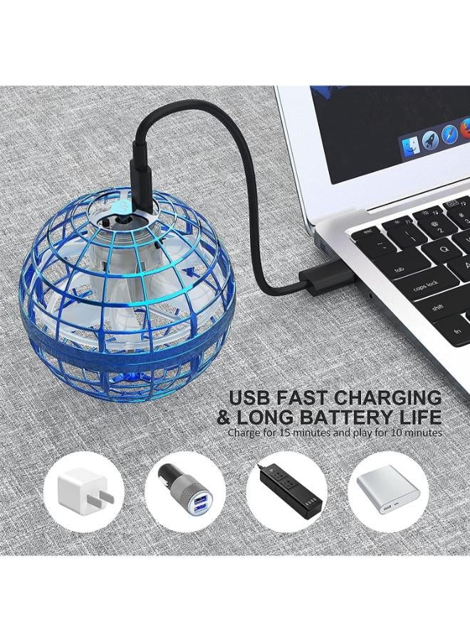 Mini Orb Drone Flying Boomerang, Upgarded Flying Orb Ball Toys, Cool Fly Magic Controller Indoor/Outdoor,Boomerang Fly Space Ball, 360° Rotating Spinning UFO Safe for Kids Adults (Purple) - Image 3