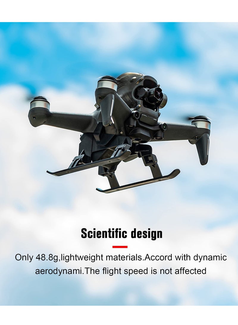 ساق العجلات لطائرة DJI FPV، ملحق قابل للطي بارتفاع ممتد مع صندوق تخزين عصي التحكم، لطائرة DJI FPV درون كومبو لتمديد أرجل الهبوط - Image 3