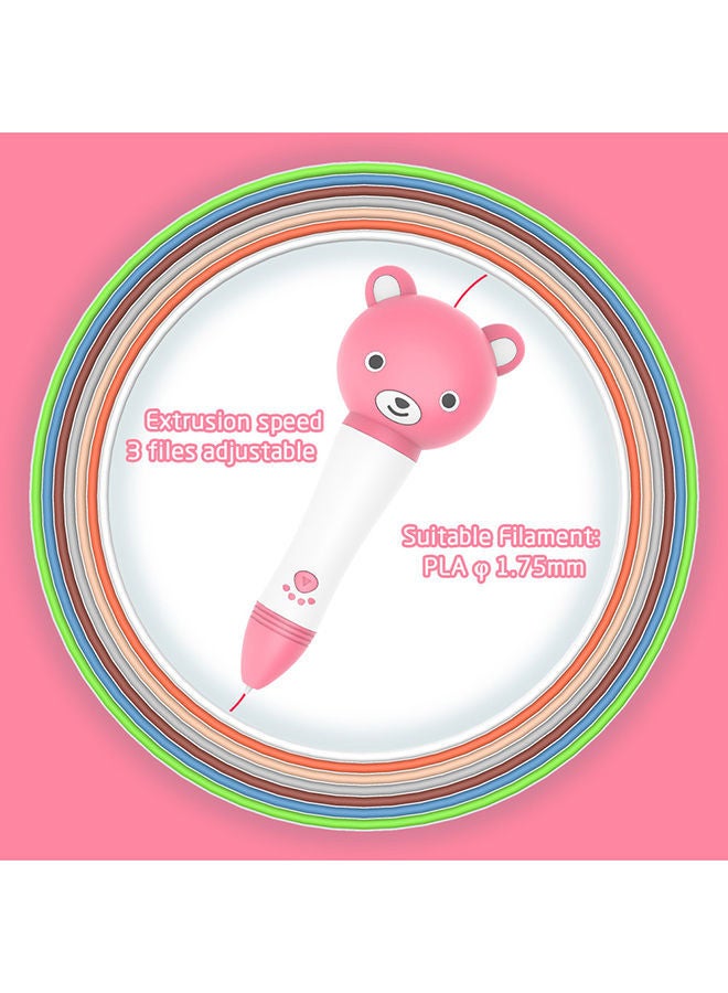 NIBEMINENT 3D Printing And Drawing Pen With Voice Prompts Pink - Image 3