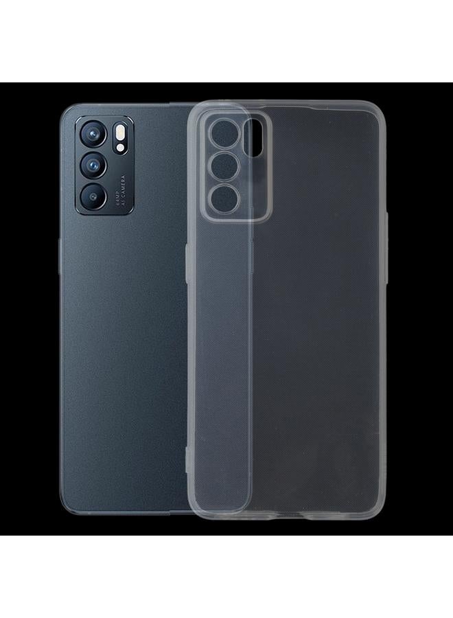 اس-توب جراب لهاتف OPPO Reno6 5G، جراب واقٍ ناعم شفاف فائق النحافة مصنوع من مادة TPU بسمك 0.75 مم - Image 1