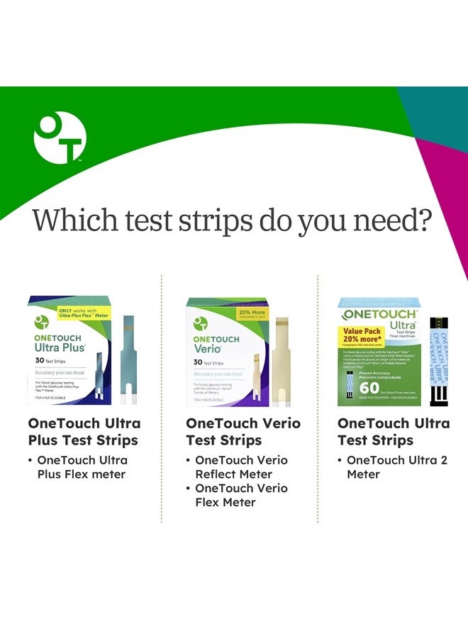 ONETOUCH Ultra Test Strips for Diabetes - 120 Count Diabetic Test Strips | Blood Sugar Test Strips for Blood Glucose Monitor Kit (2 Boxes, 60 Diabetes Test Strips Each)  - Image 4