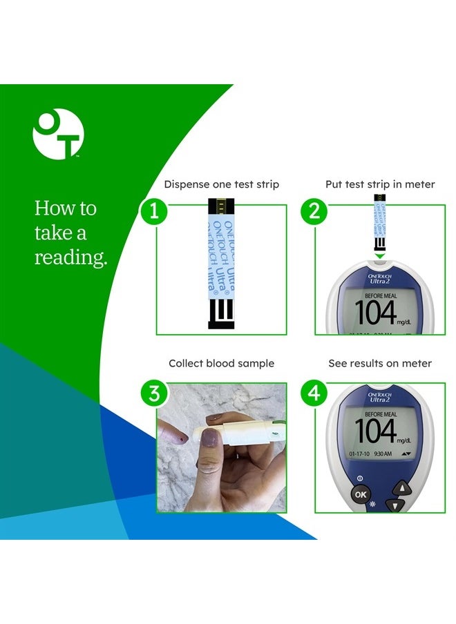 ONETOUCH Ultra Test Strips for Diabetes - 120 Count Diabetic Test Strips | Blood Sugar Test Strips for Blood Glucose Monitor Kit (2 Boxes, 60 Diabetes Test Strips Each)  - Image 5
