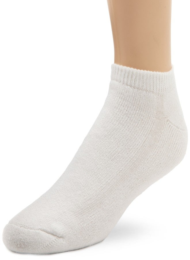 Wigwam Men's Super 60 Low-Cut 6 Pack Socks,White,Medium/shoe Size:Men's 5-9.5,Women's 6-10