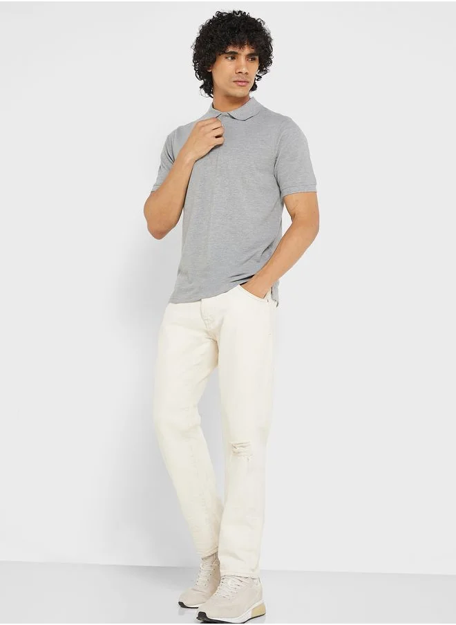 Seventy Five Basics Essential Pique Polo Shirt