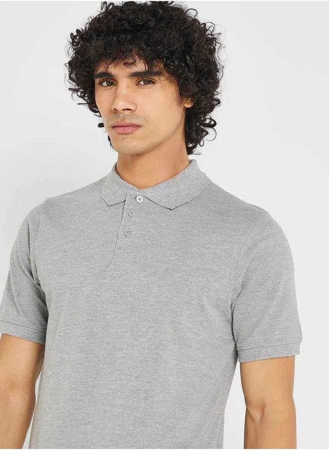 Seventy Five Basics Essential Pique Polo Shirt